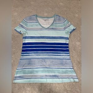 3/$15 ‎ Croft and Barrow Blue Striped Shirt
